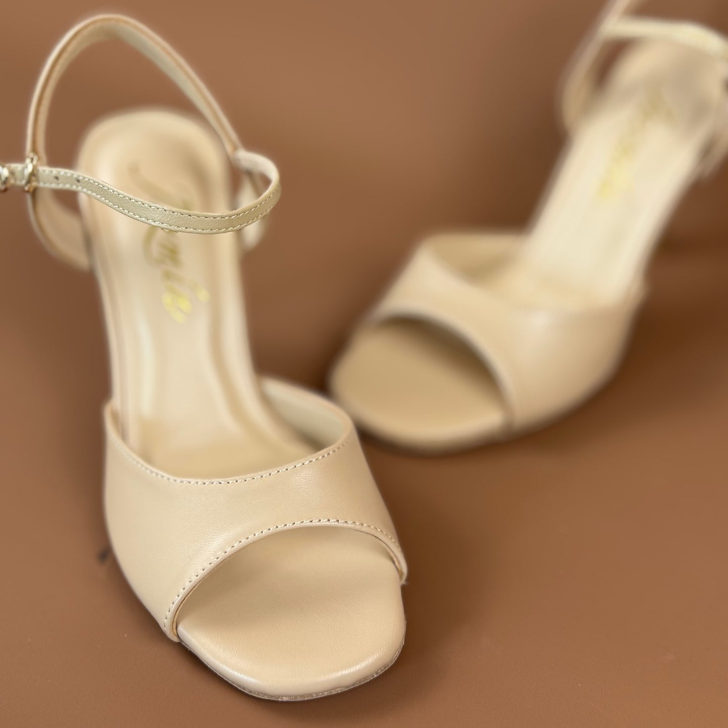 Nude sheep skin Argentine tango shoes - Jazmin tango Free shipping