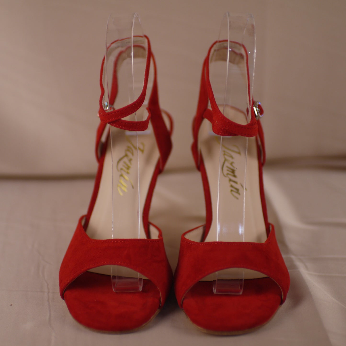 Grace red suede Argentine tango shoes - Jazmin tango free shipping