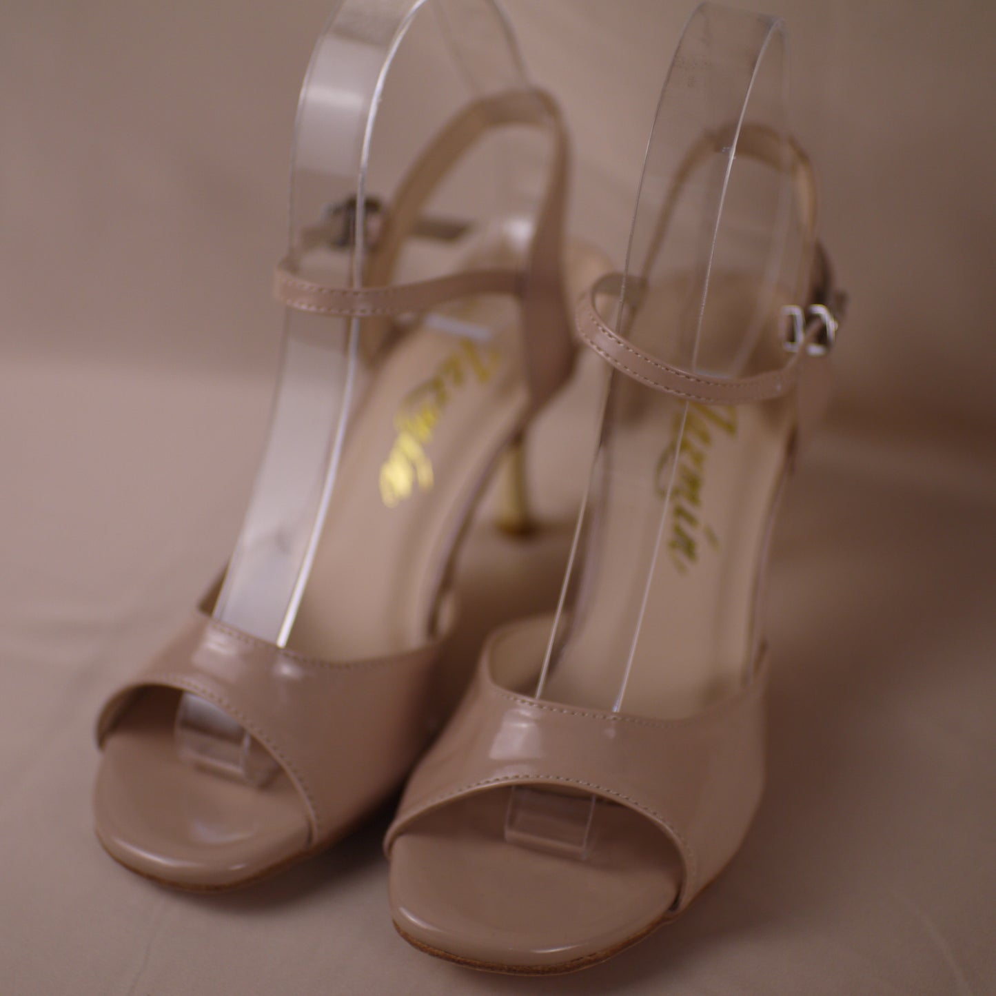 Nude patent leather Argentine tango shoes- Jazmin Tango