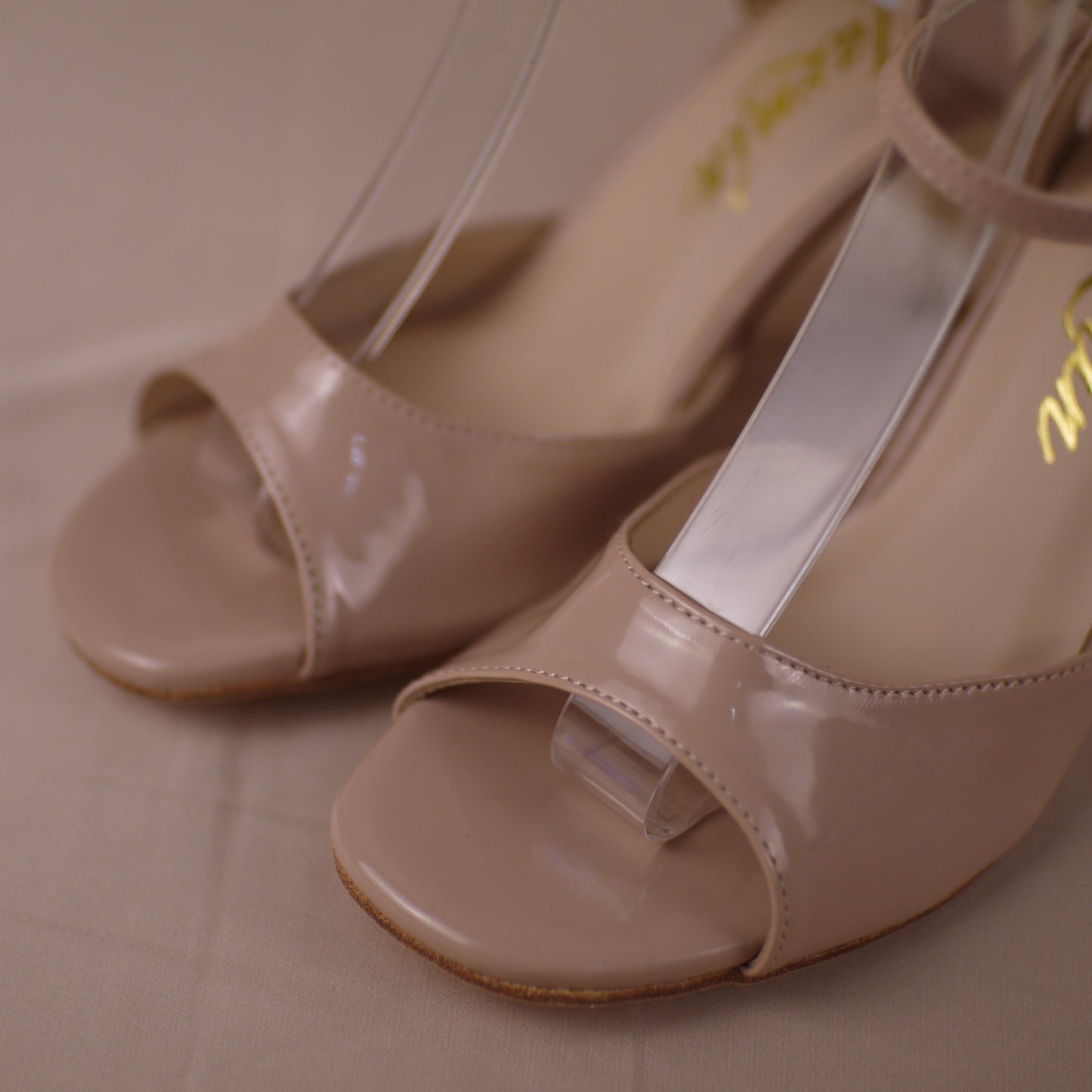 Nude patent leather Argentine tango shoes- Jazmin Tango