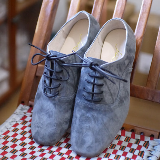 Men grey suede  Argentine tango shoes- Jazmin tango shoes free shipping