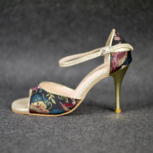 Embroidery classic Chinese tapestry Argentine tango shoes- Jazmin Tango