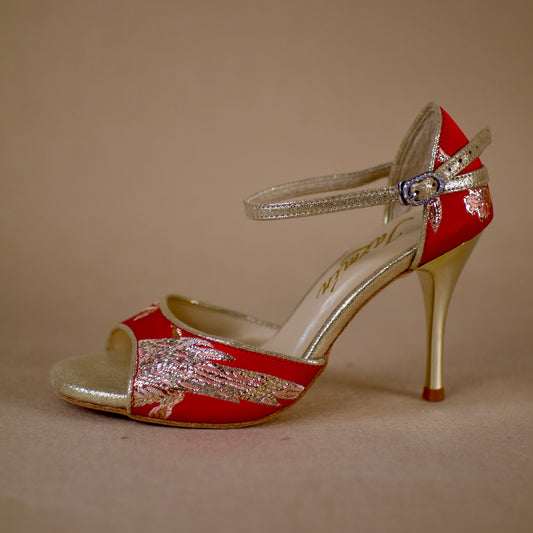 Embroidery classic Chinese tapestry Argentine tango shoes- Jazmin Tango