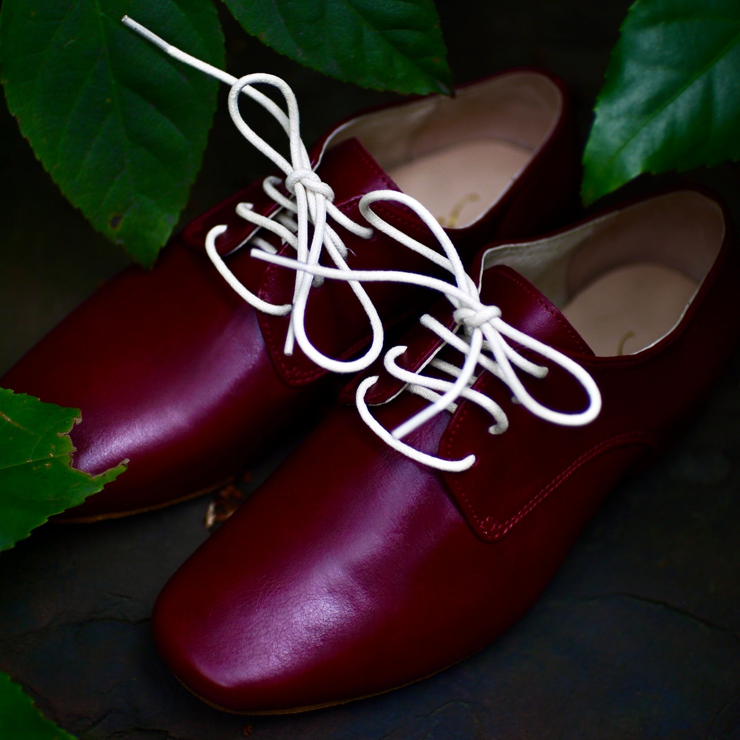 Red leather Practice Argentine tango shoes- Jazmin tango shoes free shipping