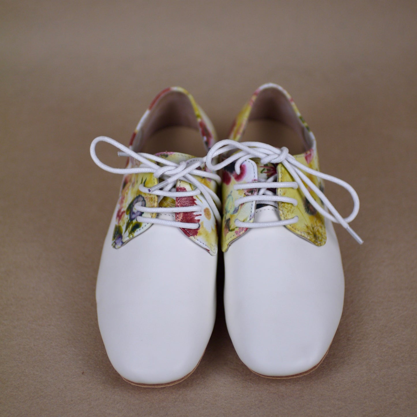 white leather Practice Argentine tango shoes- Jazmin tango shoes free shipping