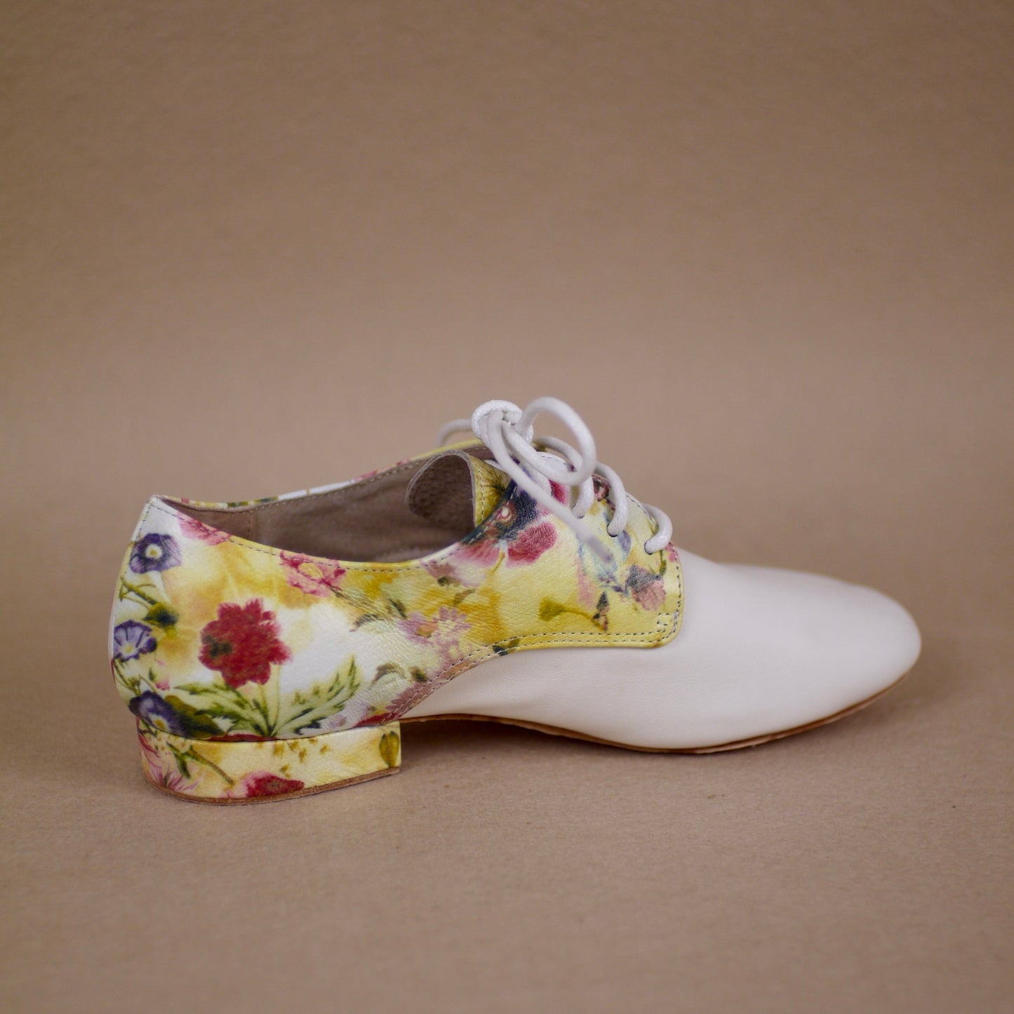 white leather Practice Argentine tango shoes- Jazmin tango shoes free shipping